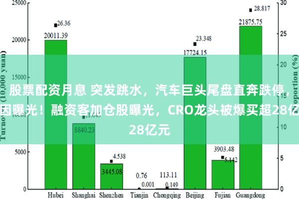 股票配资月息 突发跳水，汽车巨头尾盘直奔跌停，原因曝光！融资客加仓股曝光，CRO龙头被爆买超28亿元