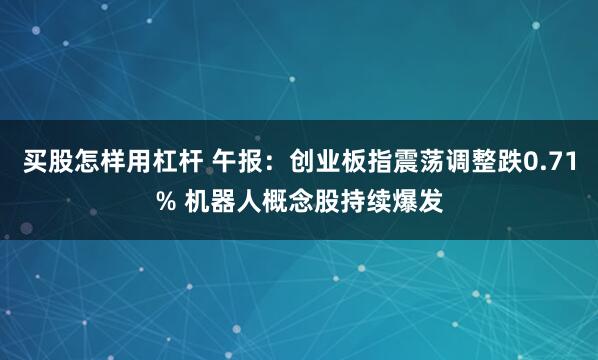 买股怎样用杠杆 午报：创业板指震荡调整跌0.71% 机器人概念股持续爆发