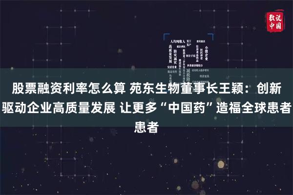 股票融资利率怎么算 苑东生物董事长王颖：创新驱动企业高质量发展 让更多“中国药”造福全球患者